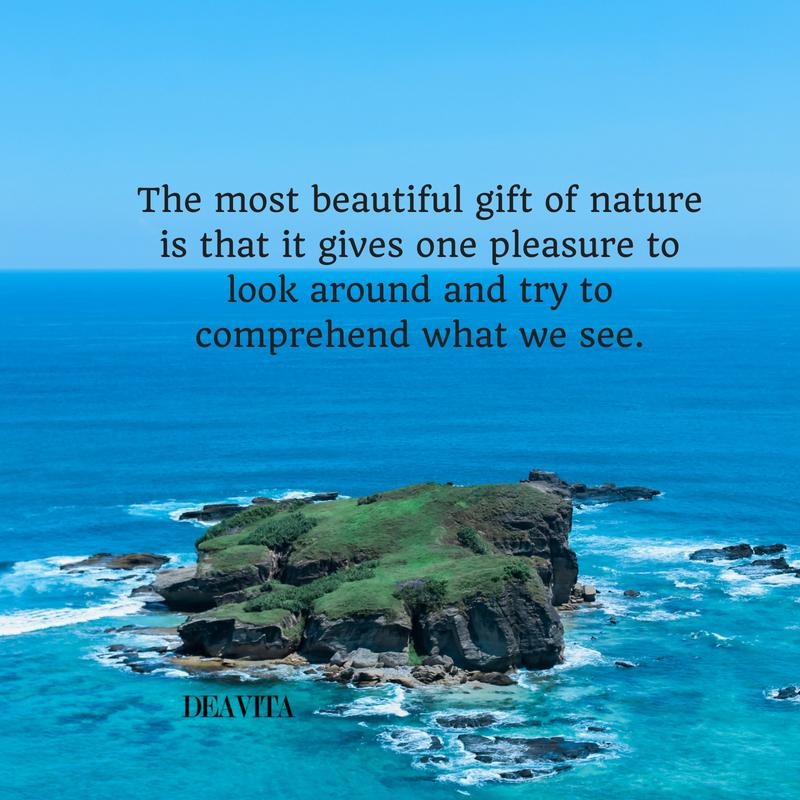 inspirational sayings The most beautiful gift of nature