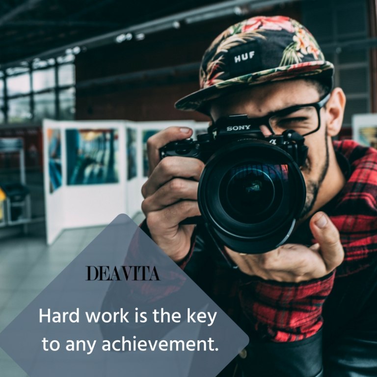 inspirational short quotes Hard work is the key to any achievement