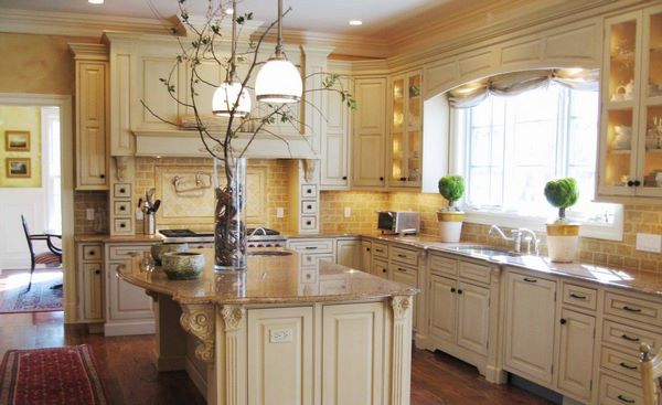 kitchen remodel ideas vanilla color cabinets granite countertops