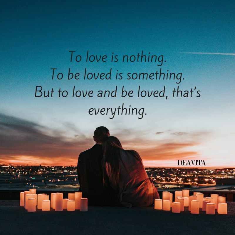 love and being loved quotes with cards