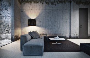 minimalist-living-room-interior-design-ideas-grey-sofa-concrete-walls