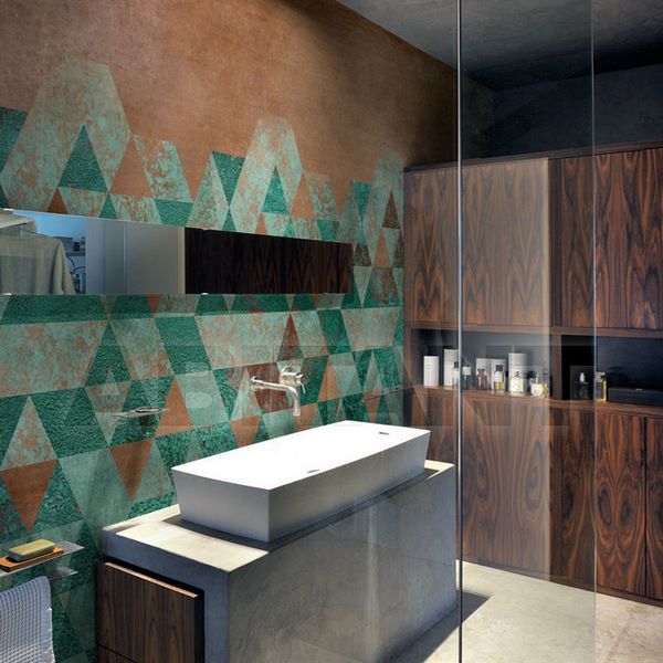 contemporary bathroom decorating ideas wall finish modern vanity