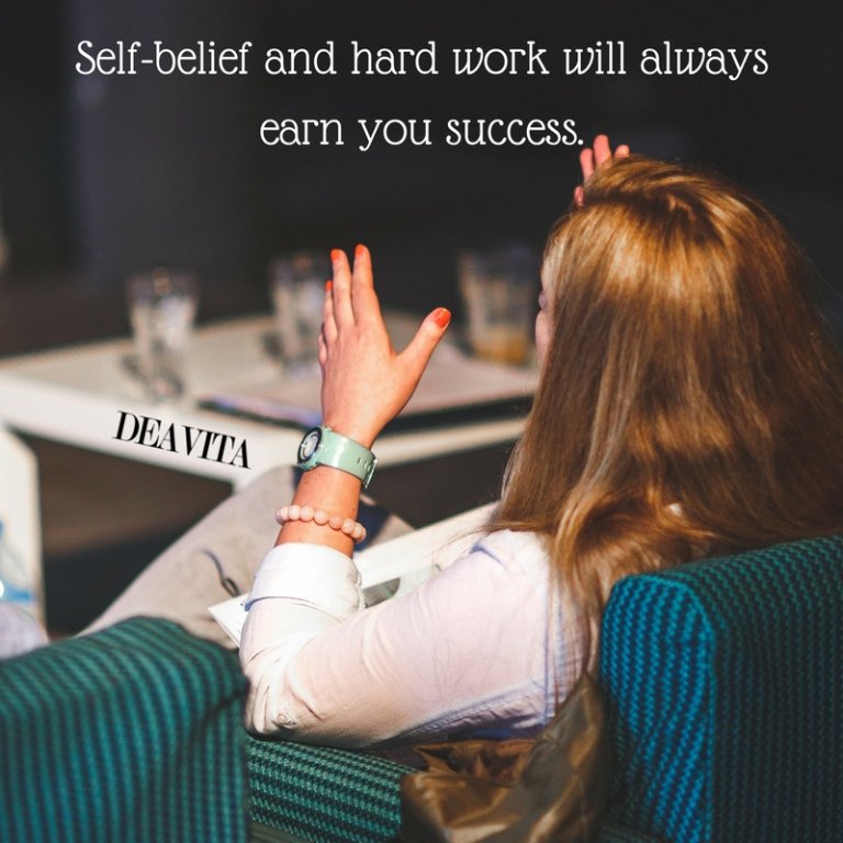 short deep quotes self belief and hard work