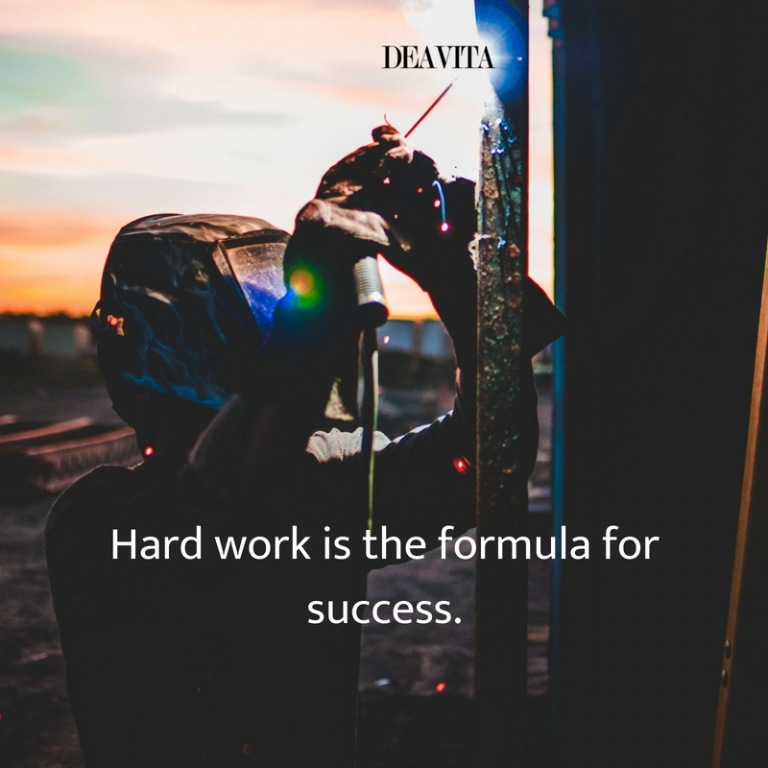 short quotes about hard work is the formula for success