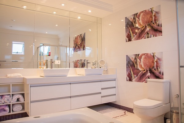 trendy bathroom furniture floating vanity wall mirror