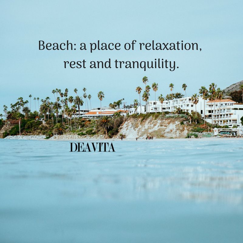 Beach vacation relaxation quotes with amazing photos
