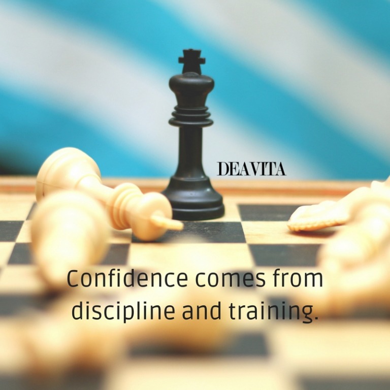 Confidence discipline training short deep quotes