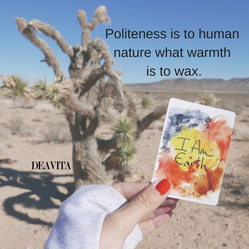 Politeness and human nature quotes and sayings