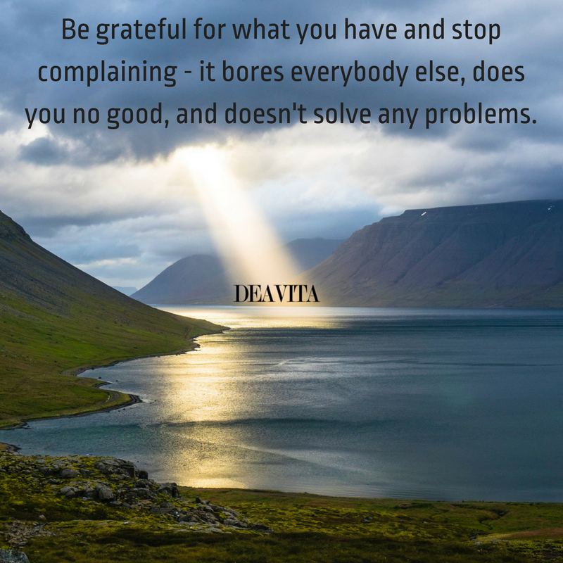 Short inspirational and motivational quotes Be grateful for what you have