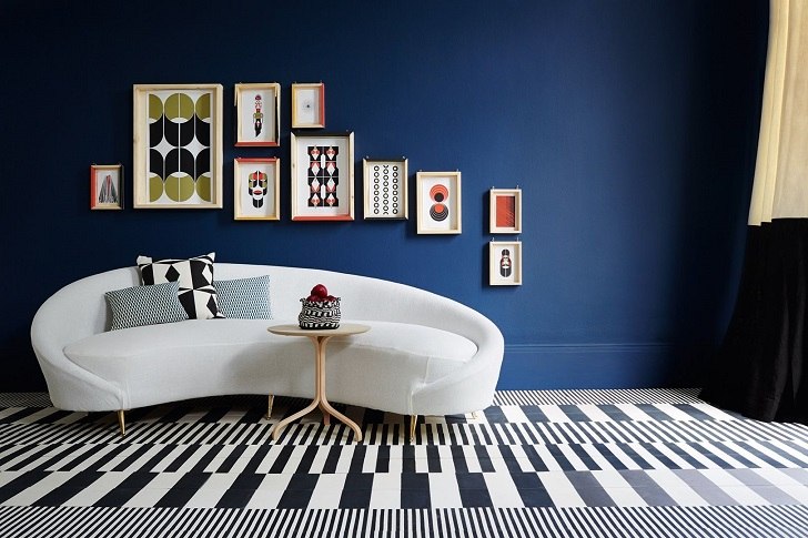 Interior Decor Ideas, Design For Living Room Blue