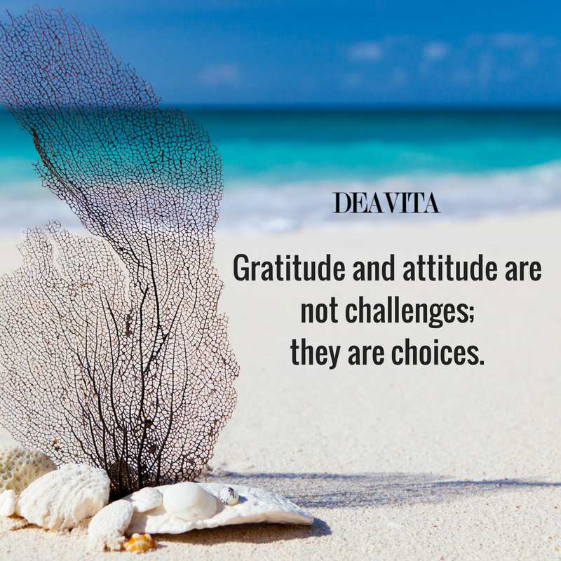 best short and deep quotes Gratitude and attitude are not challenges