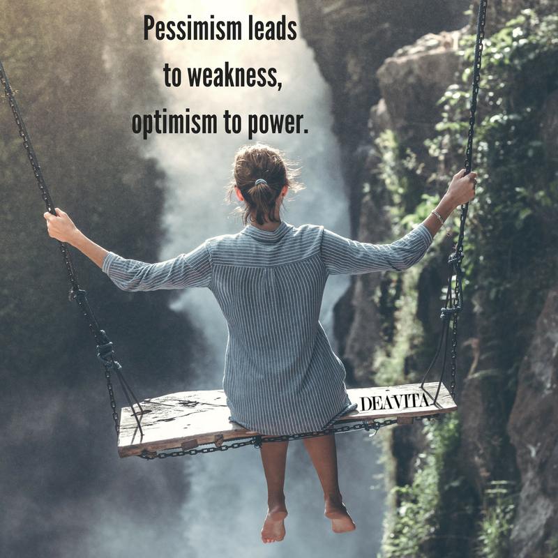 best short and deep quotes Pessimism leads to weakness optimism to power