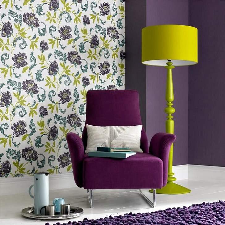interior complementary scheme colors schemes purple yellow contemporary ads combine
