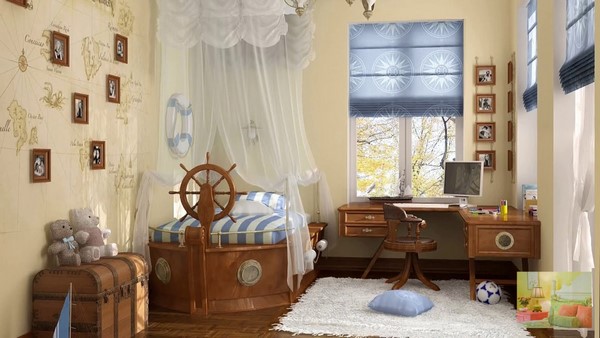 creative kids bedroom furniture ideas marine themed decoration