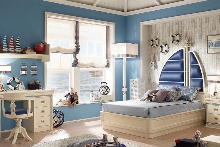 Creatve Kids Bedroom Design Ideas Nautical Theme Decoration 