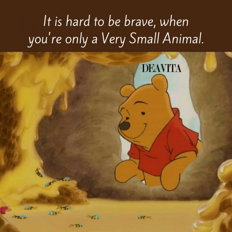 cute and fun winnie the pooh quotes about being brave