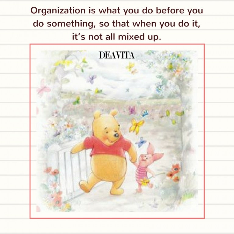 cute and fun winnie the pooh quotes about organization