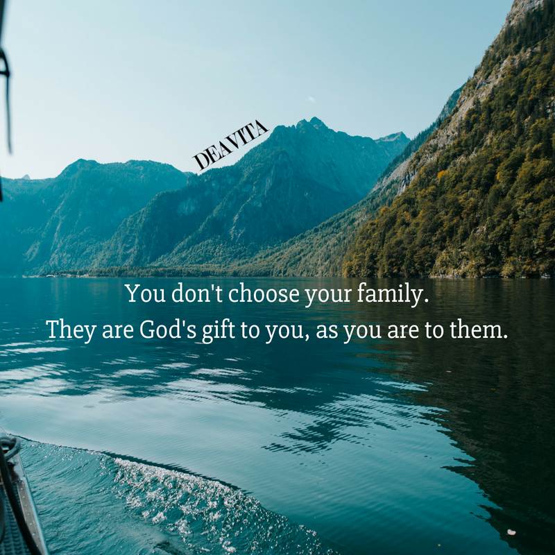 family Gods gift loving quotes with photos