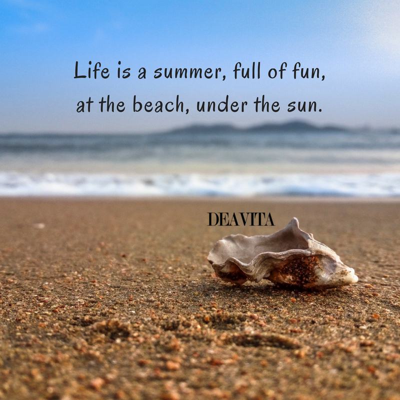 fun beach quotes Life is a summer