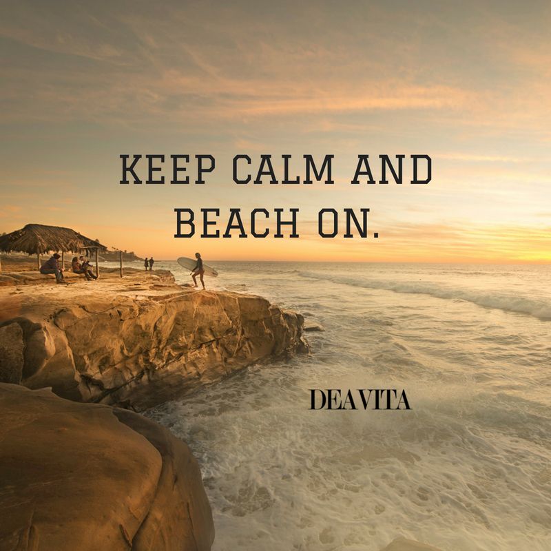 fun summer quotes with photos Keep calm and beach on