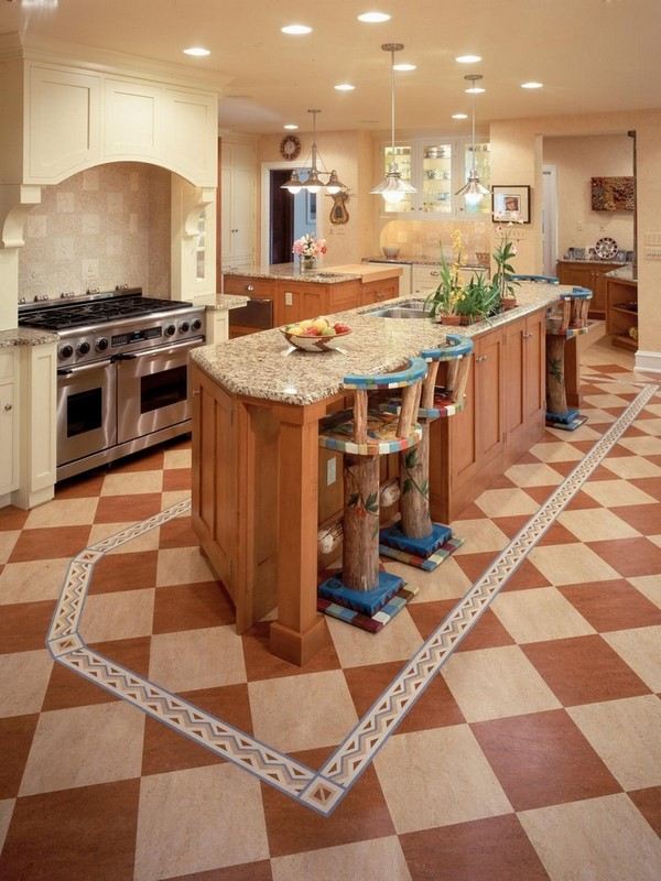 linoleum flooring ideas kitchen design and decoration