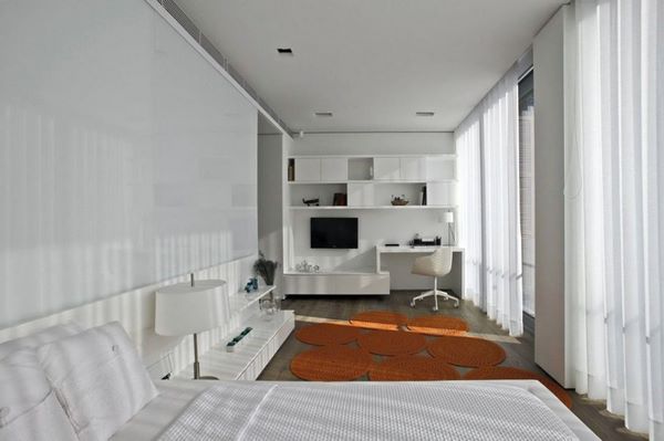 modern home office in master bedroom design ideas