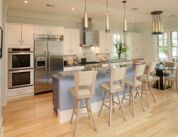 modern kitchen design ideas bamboo flooring pros and cons