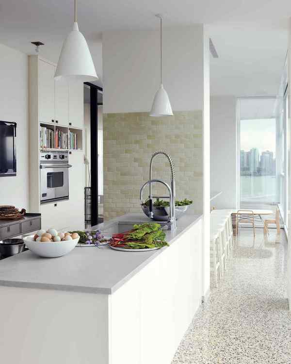 modern kitchen flooring options terazzo floors pros and cons