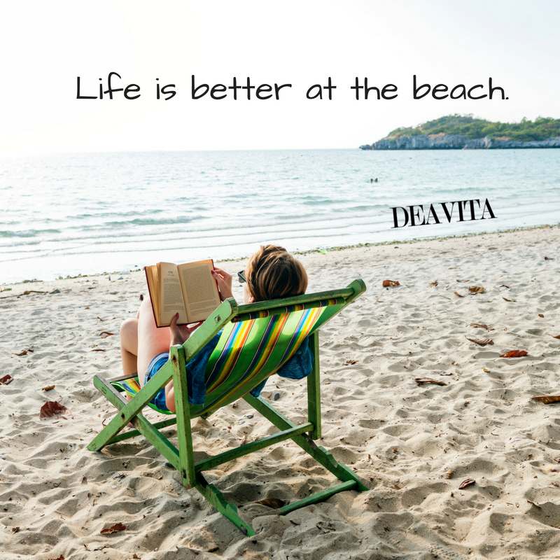 short quotes summer holiday cards Life is better at the beach