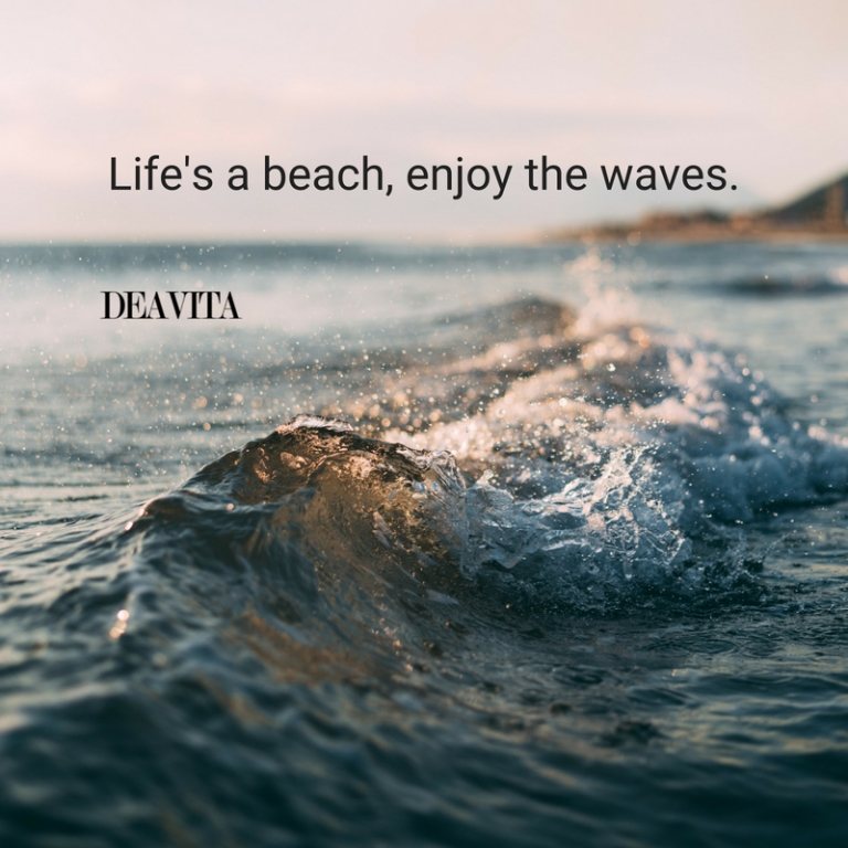 summer life beach sea waves quotes and cards