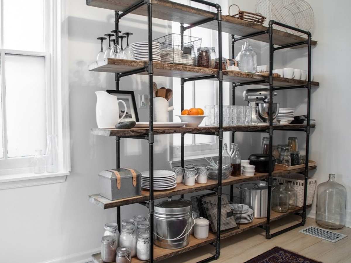 Diy Industrial Pipe Shelf Ideas, How To Make Industrial Shelves