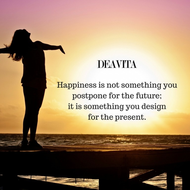 Happiness present and future short inspirational quotes