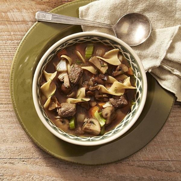 Mushroom beef and noodle soup healthy recipes ideas