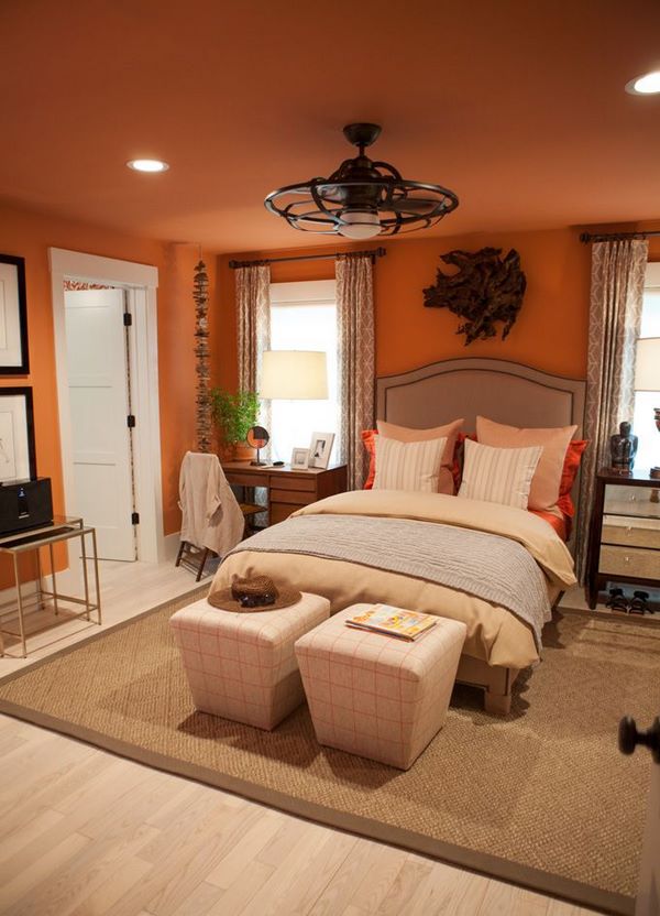 Orange Bedroom Interior Design Ideas Add A Summer Vibe To The Decor