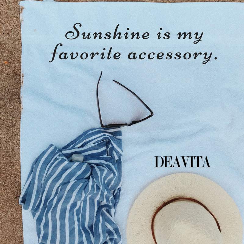 best summer and beach quotes Sunshine is my favorite accessory