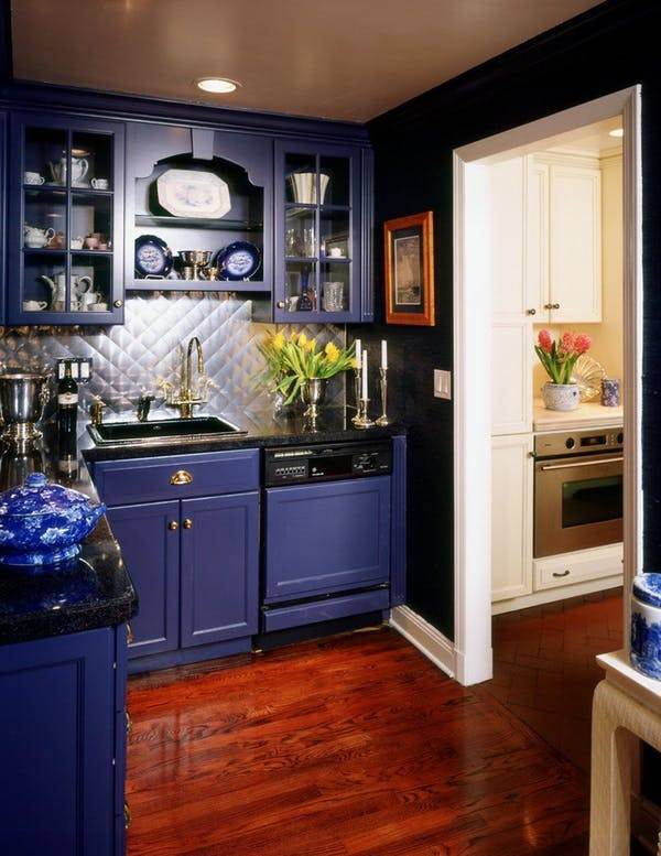 blue kitchens furniture and cabinets ideas wood flooring