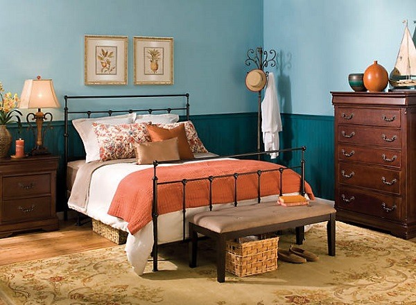 color schemes for bedroom decoration contrasting combinations