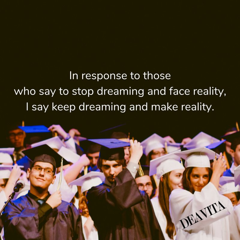 cool quotes for graduation dreams and reality sayings