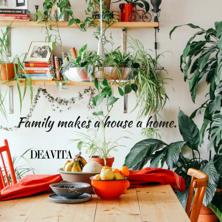 cool short quotes Family makes a house a home