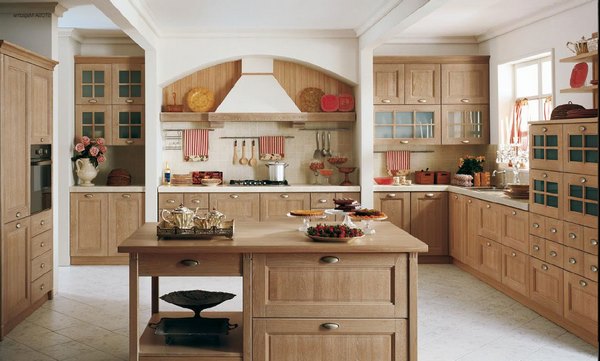 country style kitchen cabinets wood veneer tile floor