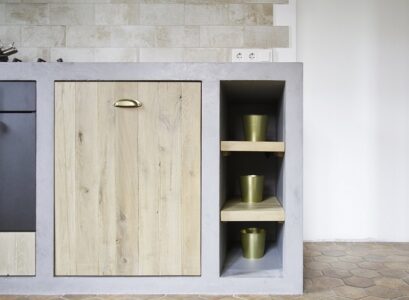 custom-made-concrete-kitchen-cabinets-and-wood-doors-in-modern-kitchen