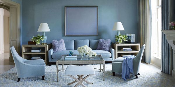 blue living room trendy color schemes ideas