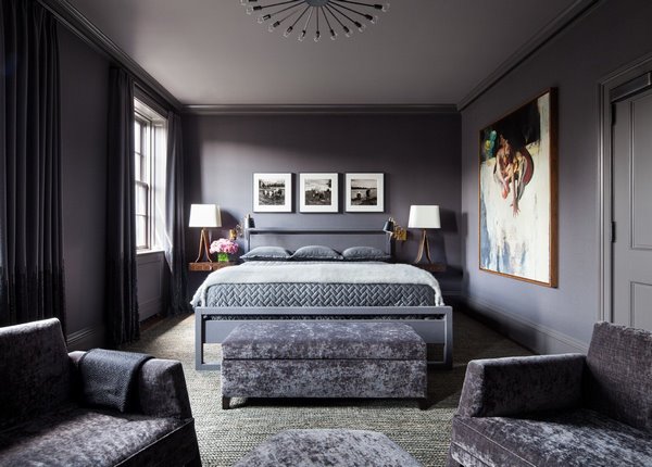 gray master bedroom design monochromatic interiors