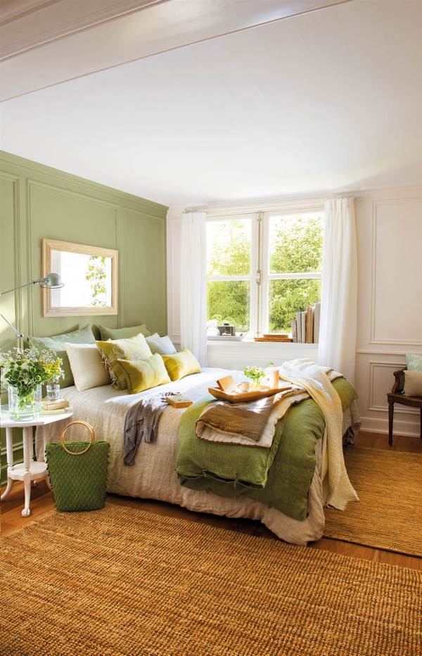 green accent wall ideas positive colors for bedrooms
