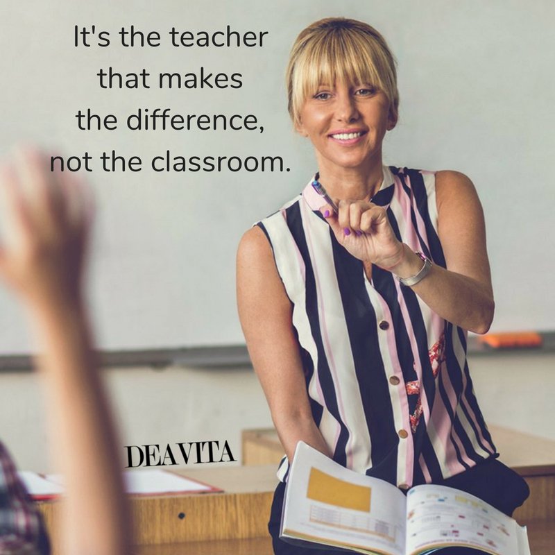 inspiring short quotes Its the teacher that makes the difference