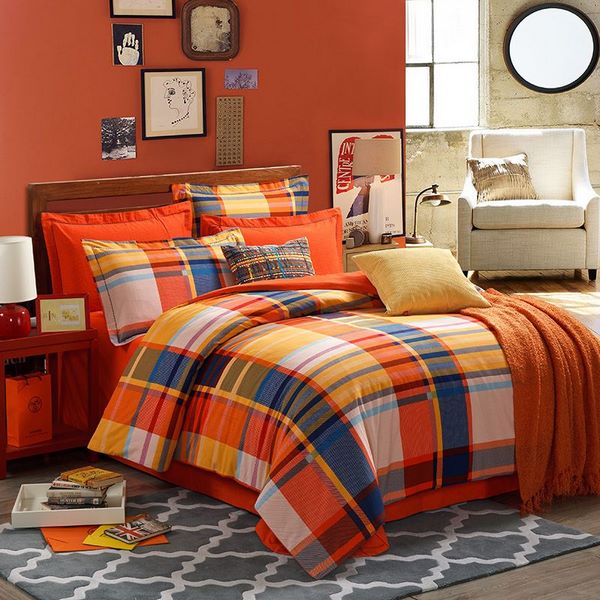 master bedroom design ideas color schemes orange accent wall