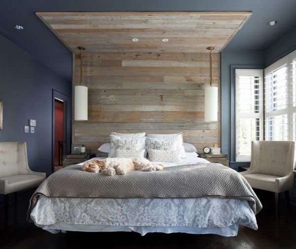 positive colors for bedroom blue walls shiplap accent wall
