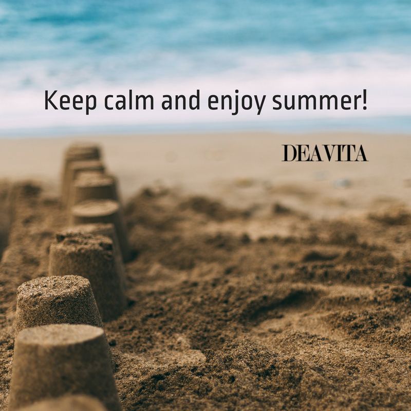 short quotes with images Keep calm and enjoy summer