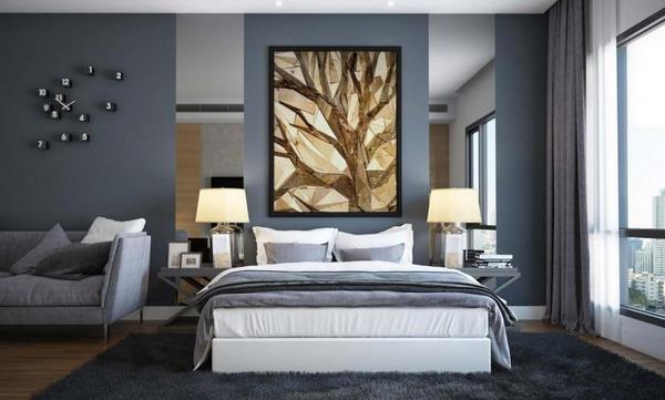 trendy bedroom wall color gray brown combination modern home design