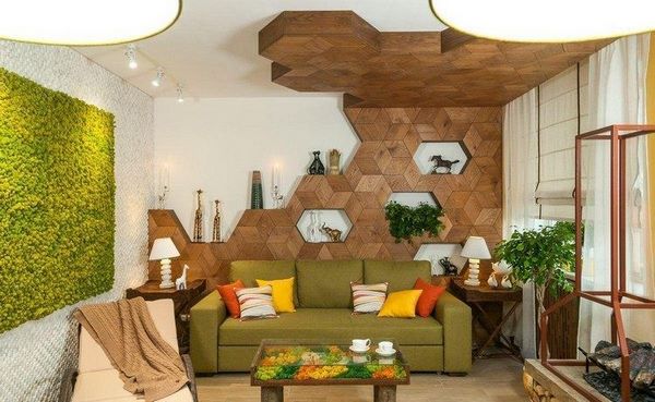 DIY moss wall garden ideas living room design